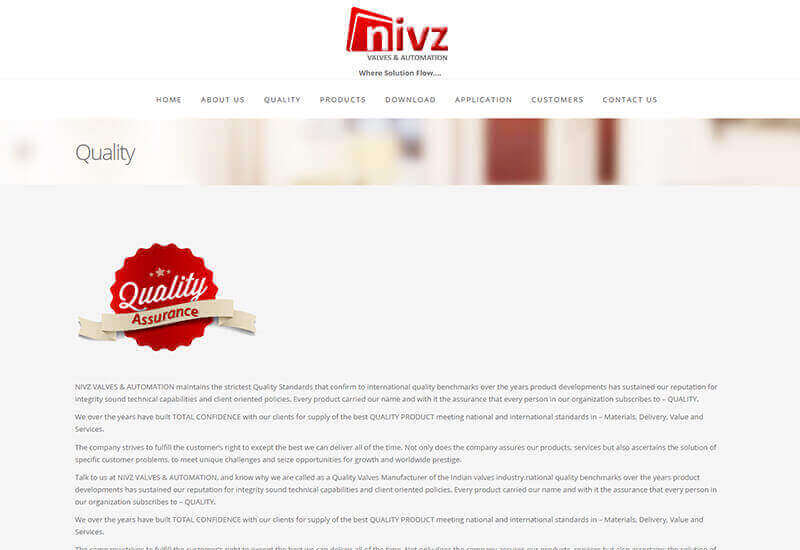 NIVZ VALVES | INDIA